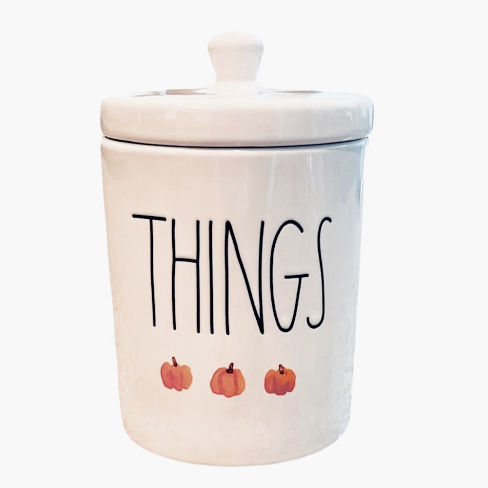 Rae Dunn Ceramic Pumpkin Canister New
